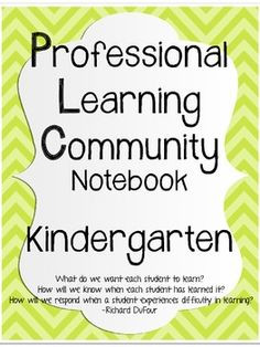 FREE~Professional Learning Community (PLC) Binder Covers