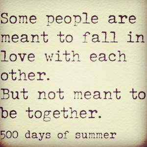 harsh reality from 500 Days of Summer