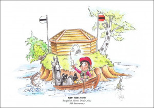 Limited Edition 'Fifty Fifty Island' Print