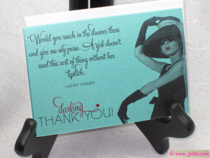 Breakfast at Tiffany's Thank You Cards - Tiffany Thank You - Audrey ...