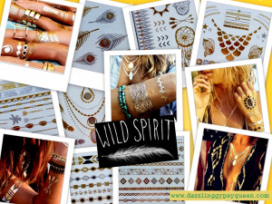 ... -tattoo-gold-silver-black-metallic-Dazzling-Gypsy-Queen-collage.jpg