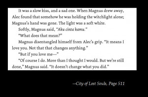 City of Lost Souls, Page 511: Tda Cassie Stuff, Book Quotes 3, City Of ...