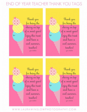 Prints Free Printable End The Year Thank You Cards And Tags