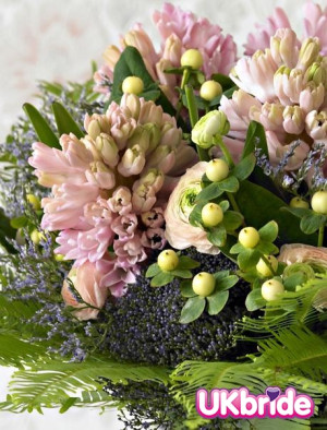 ... Pink Winter Hyacinth and Ranunculus bouquet. - Wedding Ideas | UKbride