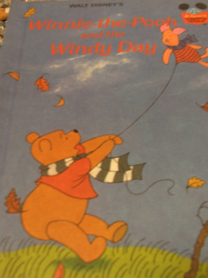 ... DISNEY WINNIE THE -POOH AND THE WINDY DAY 1984 chidren's hard cover