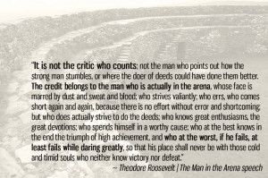 Theodore Roosevelt's The Man in the Arena Theodore Roosevelt, Teddy ...