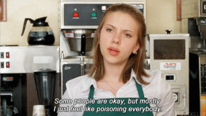 film, funny, ghost world, movie, poison, quote, scarlett johansson ...