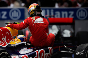 Mark Webber, Fernando Alonso, German GP 2011