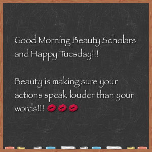 Tuesday Morning Beauty Quote