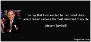 The day that I was elected to the United States Senate remains among ...
