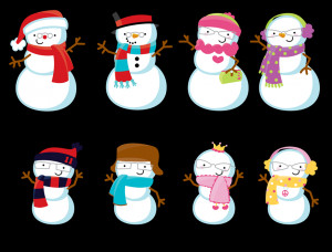 Snowman Family with Lights - Personalized Christmas Candy Bar Wrappers ...