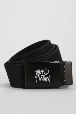 Urban Outfitters Stussy Sayings Web Belt in Black for Men