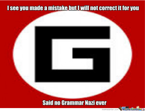 Grammar Nazi Time Meme Center