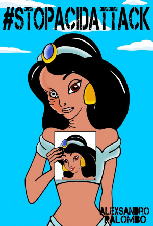 Stop Acid Attack: Disney Princesses Paint Gory Picture of Macho ...