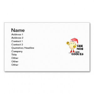 Egg Nog Business Card