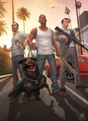 GTA 5 – Artwork von Patrick Brown