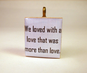 POE Scrabble Pendant / Annabel Lee Love Quote / Poet / Charm / Book ...