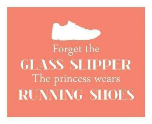 This Princess wears running shoes