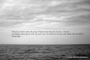 Cloud Atlas Quote - Dreams are Shores Print 4x6 Black and White Fine ...