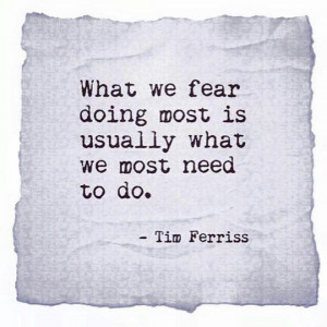 What We Fear Doing