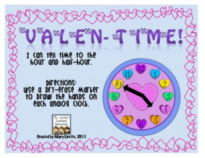 Valentime Telling Time The...