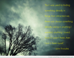 John Knowles A Separate Peace Quote