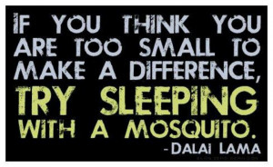 nobody is too small to make a difference