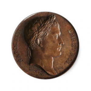 Napoleon Bonaparte Medal Classic Round Sticker