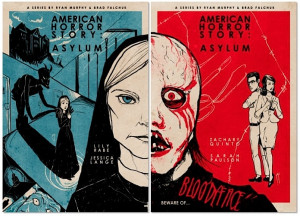 Posters retrô de American Horror Story: Asylum