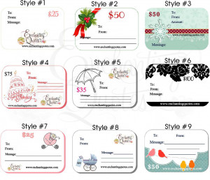 Wall Quote Gift Cards (Digital/Email)