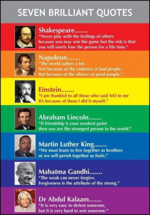 Brilliant quotes by 7 brilliant people