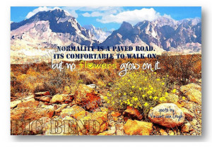 Desert Mountain Photo Print, Vincent van Gogh quote, Normality is a ...