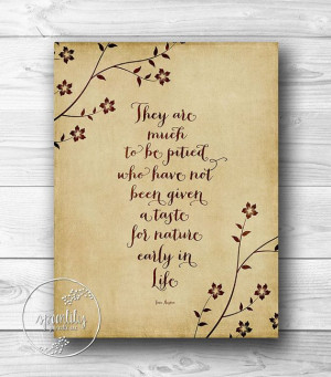 Printable Quotes Jane Austen Quote print wall art by SpoonLily, $5.00