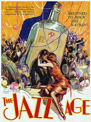 The examples of posters during the Jazz Age