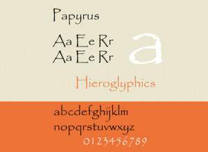 Papyrus is the king of bad fonts. Equal parts childish, kitschy and ...