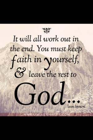 It always works out.