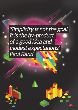 SIMPLICITY IS NOT THE GOAL, IT IS THE BY-PRODUCT OF GOOD IDEA AND ...