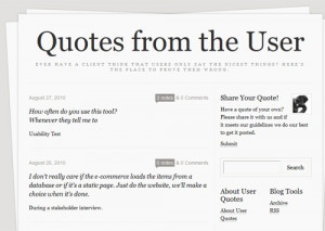 ... of the user by featuring quotes by users of various systems