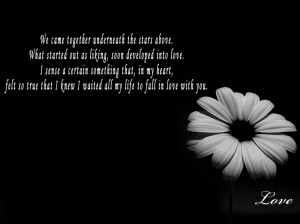 ... With Love Quotes Being A Lovers Black Background And White Flower