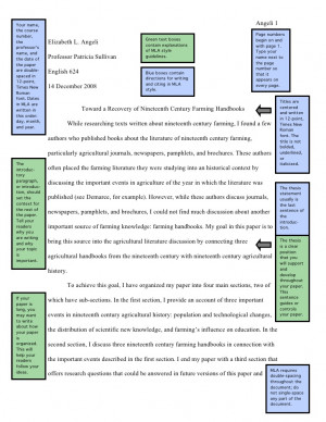 Mla Paper Sample