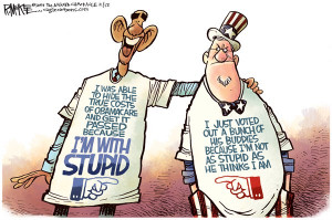 Stupid Obamacare Voter (Cartoon)