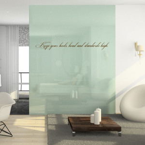 Keep Your Heels, Head & Standards High - Quote - Wall Decals