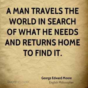 George Edward Moore Travel Quotes