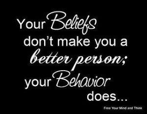 Beliefs and Behavior