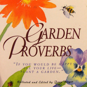 Garden Proverbs Book