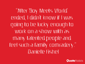 Danielle Fishel Quotes