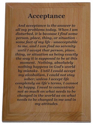 Home > Recovery Plaques > Acceptance Quote Plaque