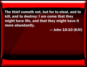 John 10:10 Bible Verse Slides