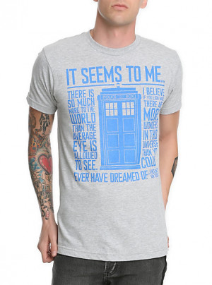 Doctor Who Van Gogh TARDIS Quote T-Shirt SKU : 10111760 $20.50