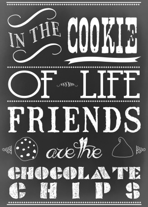 ... Chalkboard Printable celebrating National Chocolate Chip Cookie Day